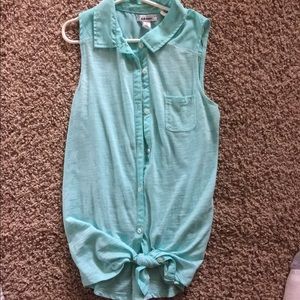 old navy teal tank top